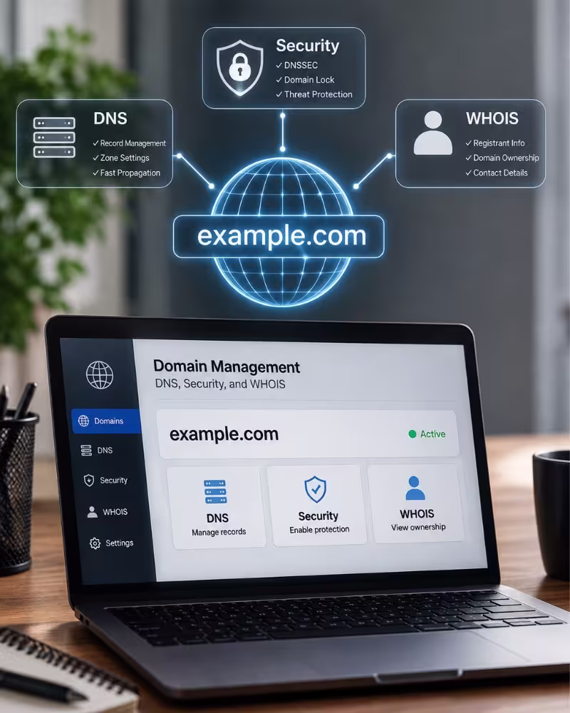 Domain Management: DNS, Security, and WHOIS